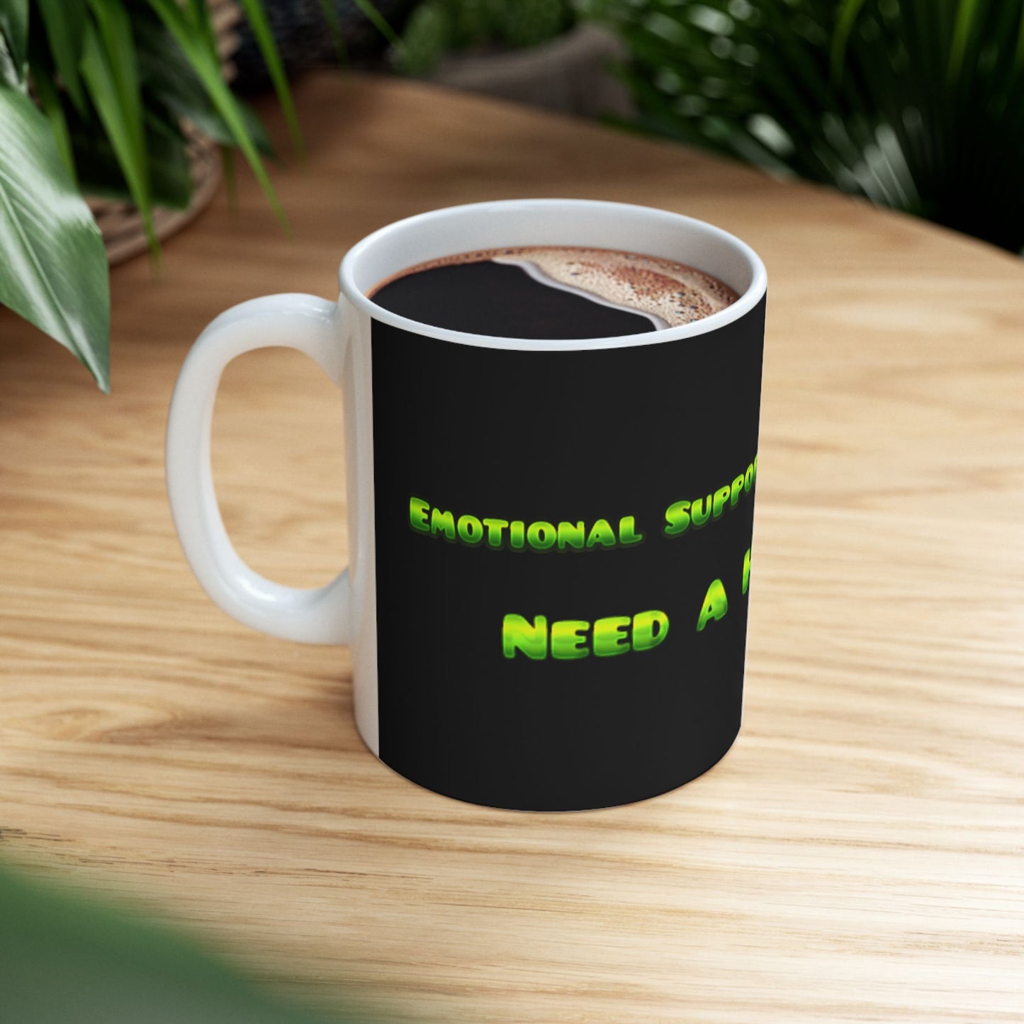 Emotional Support Pickle Mug, (11oz)