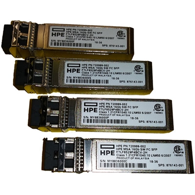 HPE MSA 16Gb SW FC SFP 4pk XCV