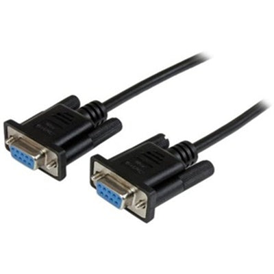 1m Black DB9 Null Modem Cable