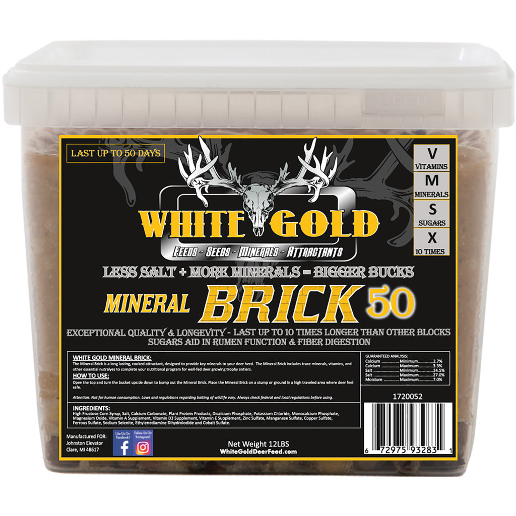 White Gold Mineral Brick 50 12 Lbs.