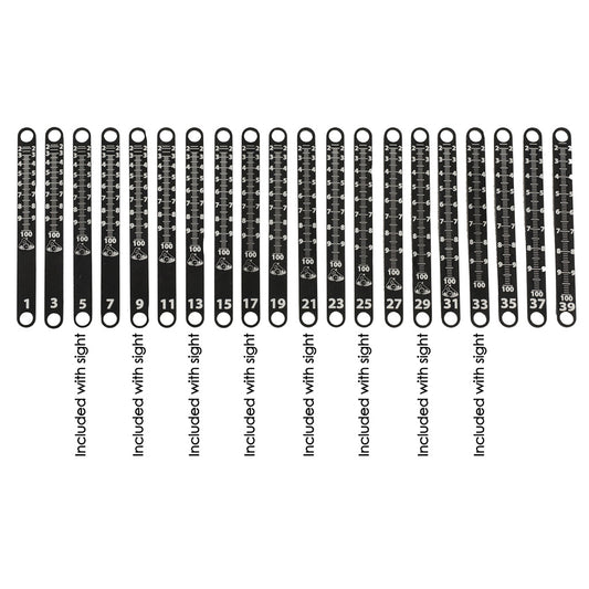 Axcel Achieve Xp Metal Sight Tape Scale #11 And #12