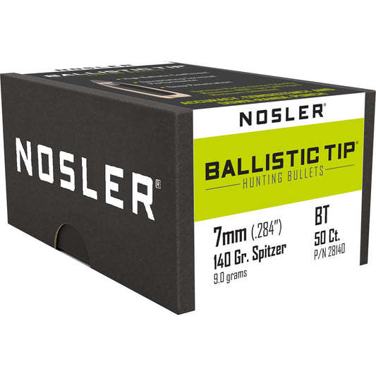 Nosler Ballistic Tip Hunting Bullets 7mm 140 Gr. Spitzer Point 50 Pk.