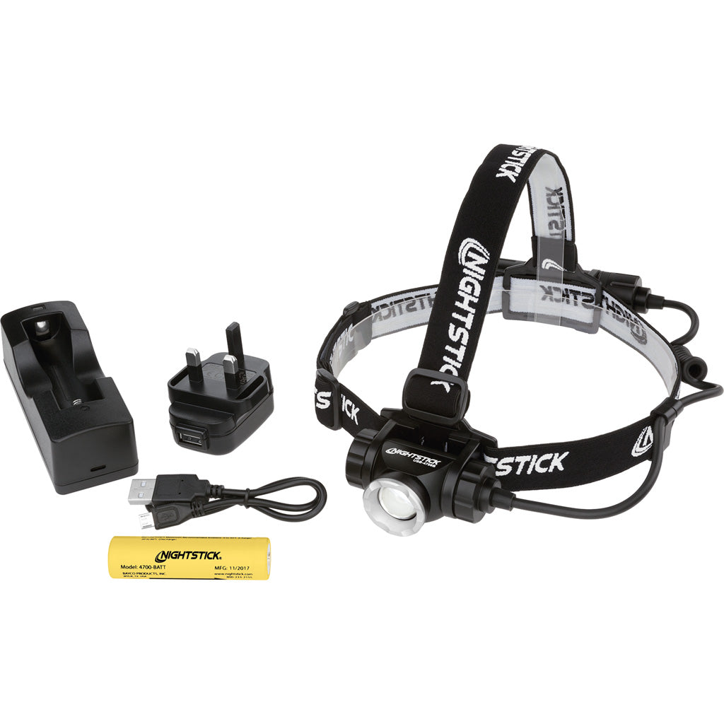 Nightstick Headlamp Black 1000 Lumens Usb