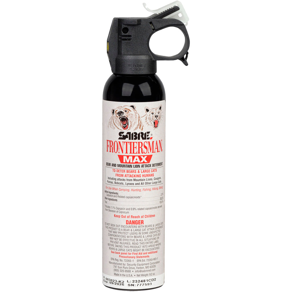 Sabre Frontiersman Bear And Lion Spray 9.2 Oz