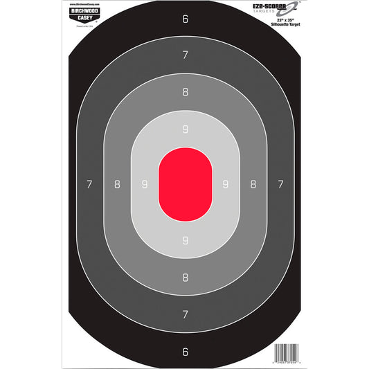 Birchwood Casey Eze-scorer Oval Silhouette Target 23 X 35 In. 100 Pack