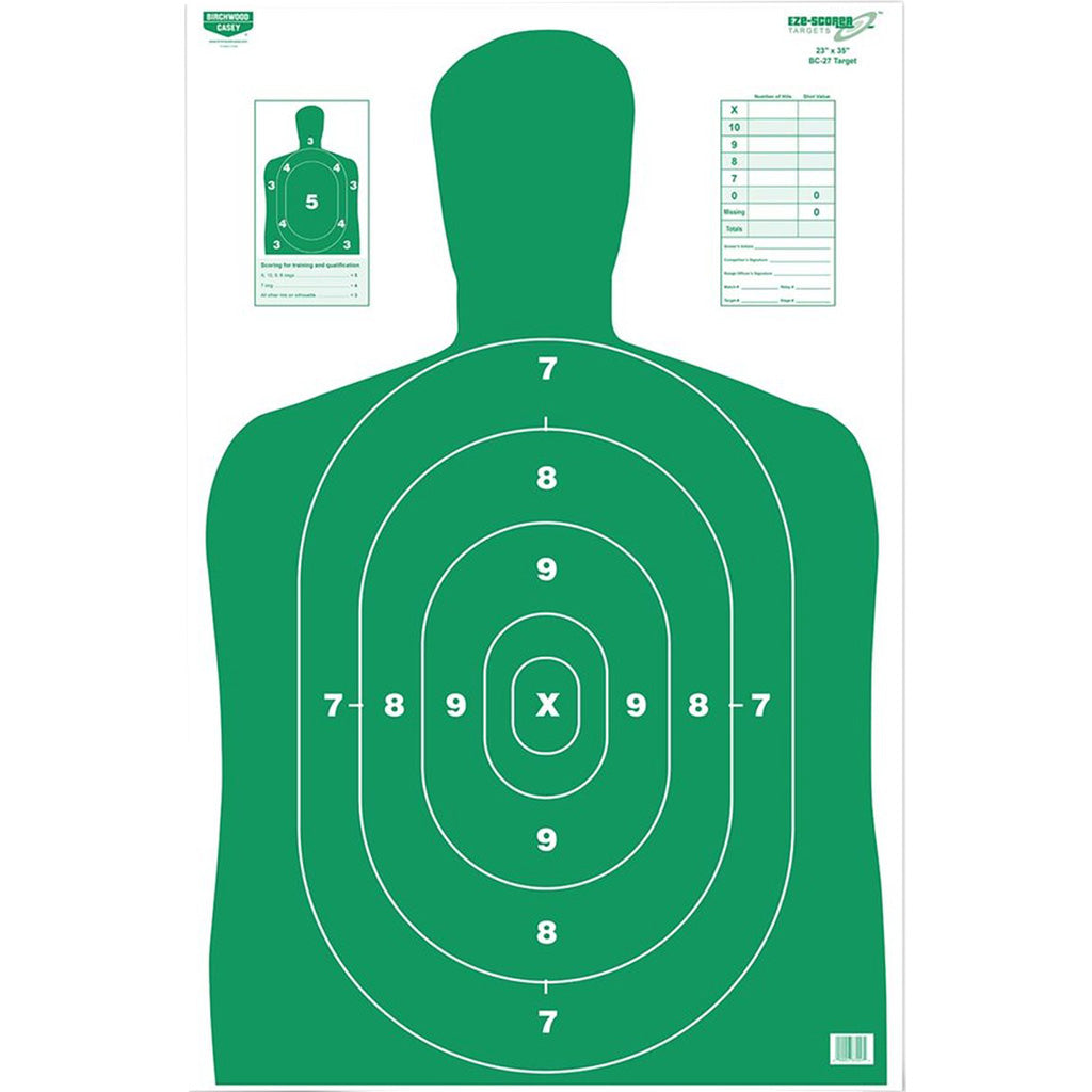 Birchwood Casey Eze-scorer Target Bc-27 Green 23x35 In. 5 Pk.