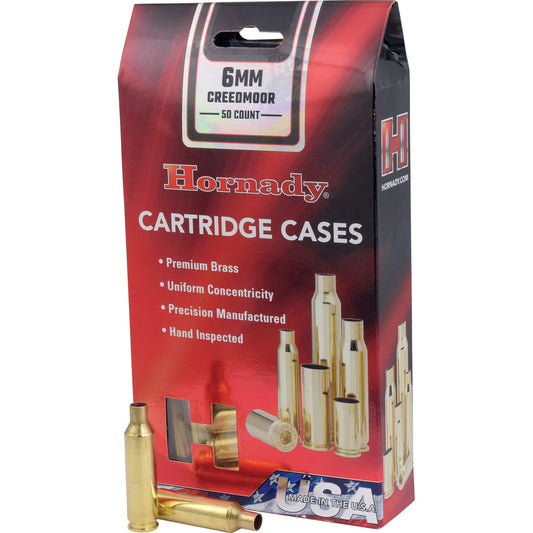 Hornady Rifle Cartridge Cases 6mm Creedmoor Unprimed 50 Pk.