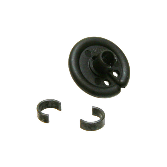 October Mountain Slotted Kisser Button Black 9/16 In. 1 Pk.