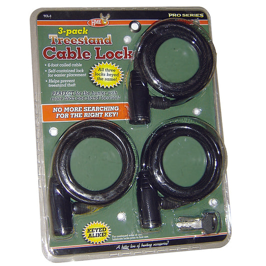 Hme Treestand Cable Locks 3 Pk.