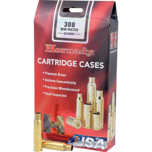 Hornady Unprimed Brass 308 Win. Match 50 Pk.