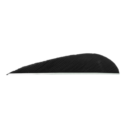 Trueflight Parabolic Feathers Black 3 In. Lw 100 Pk.