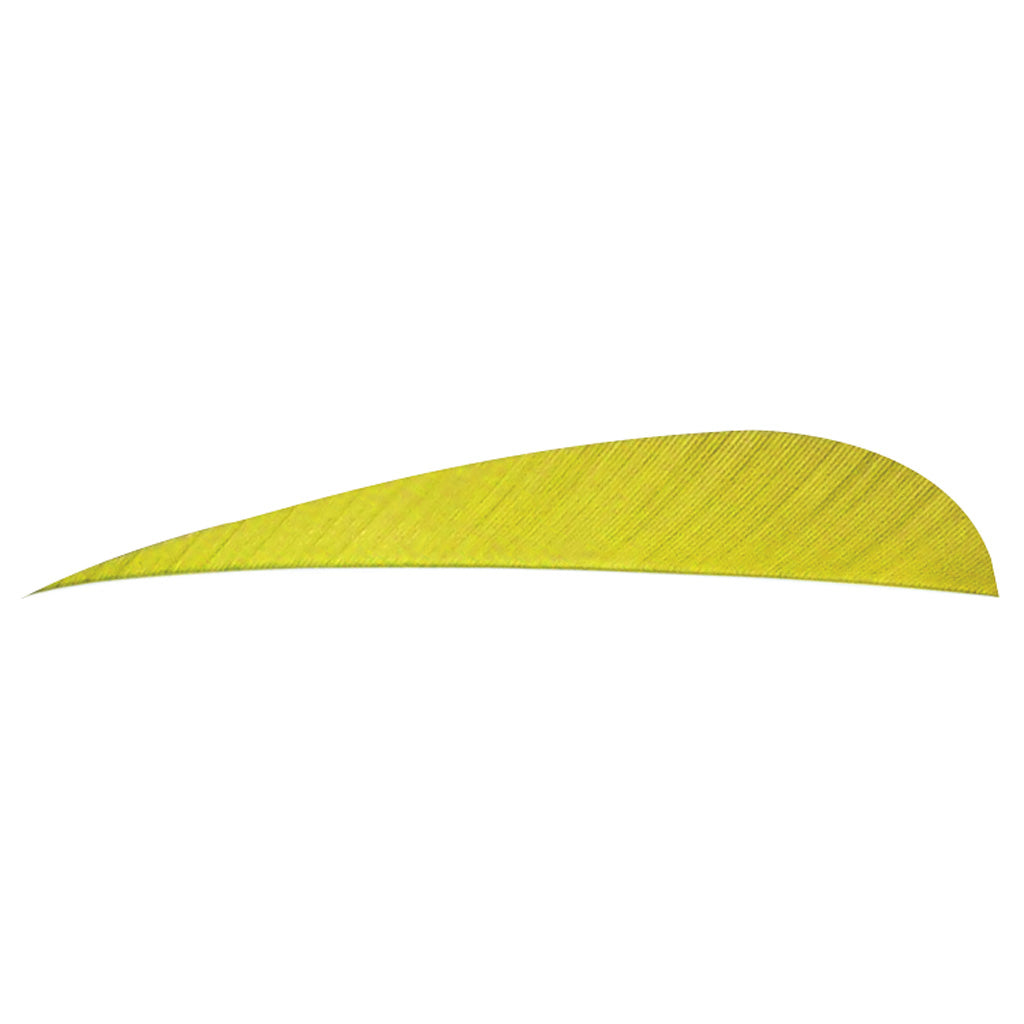 Trueflight Parabolic Feathers Yellow 5 In. Lw 100 Pk.