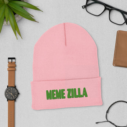 MemeZilla Cuffed Beanie