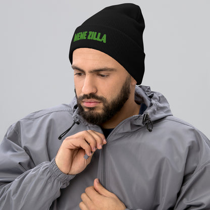 MemeZilla Cuffed Beanie