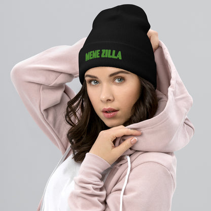 MemeZilla Cuffed Beanie