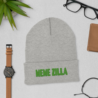 MemeZilla Cuffed Beanie