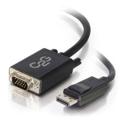 6' DisplayPort M to VGA M Blk