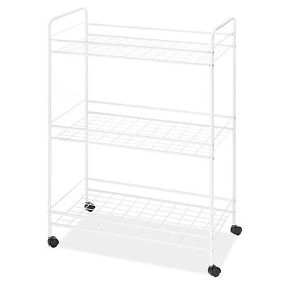 Large Household Cart 3tier Wht