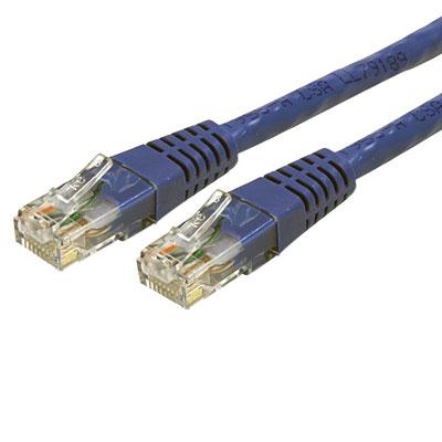 This Cat6 (molded) patch cable is ETL verified to meetexceed all Category 6 performance standards. Features molded strain relief to help prevent connector damage 23 Gauge wire construction and 50 micron gold connectors.