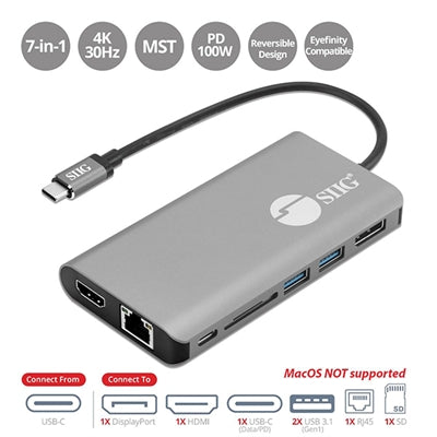 USB C MST Video w Hub LAN Dock