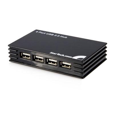 4 Port Silver USB 2.0 Hub TAA