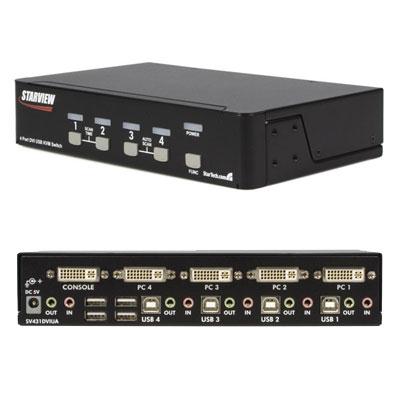 4 Port DVI USB KVM Switch TAA