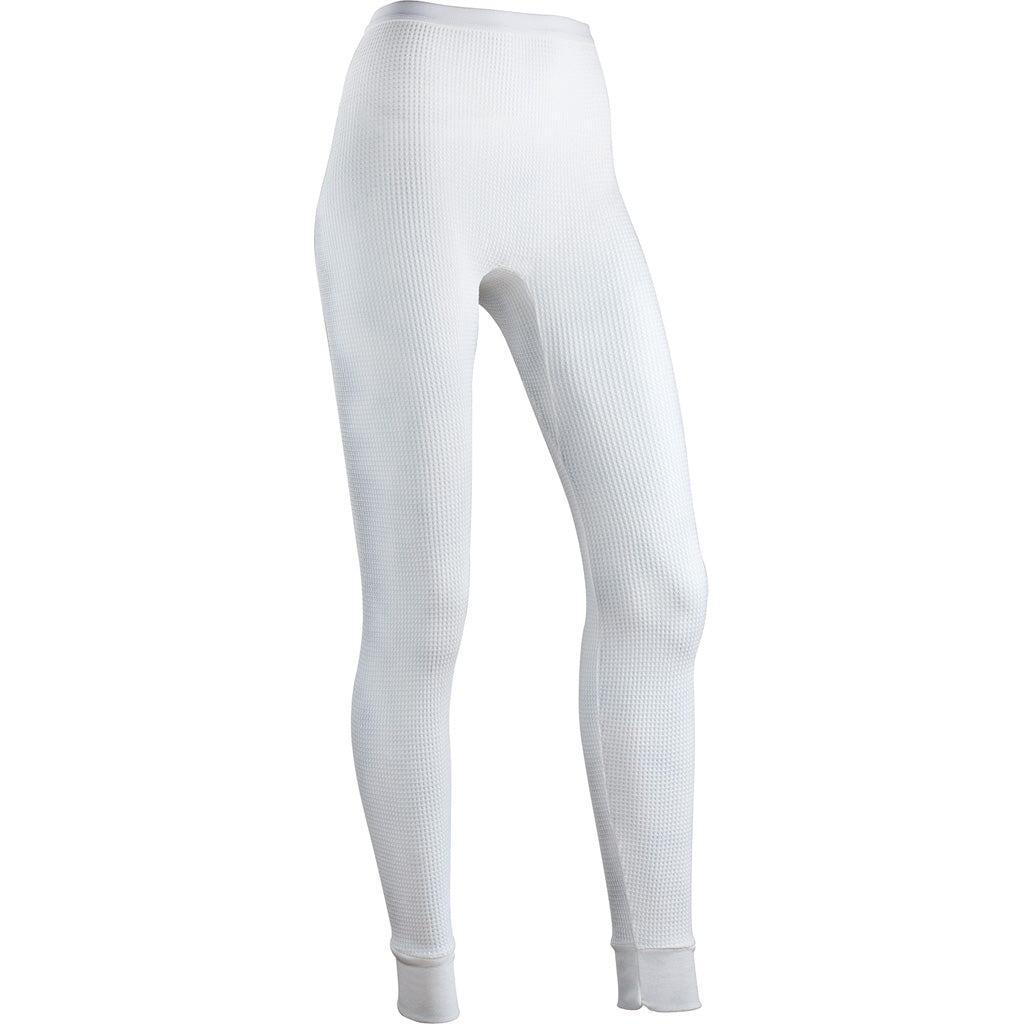 Indera Womens Traditional Thermal Bottom White Medium