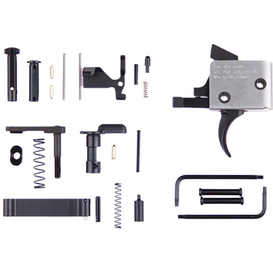 Cmc Triggers Ar15/ar10 Receiver Kit With Trigger Single Stage Curved 3-3.5 Lb. Pull