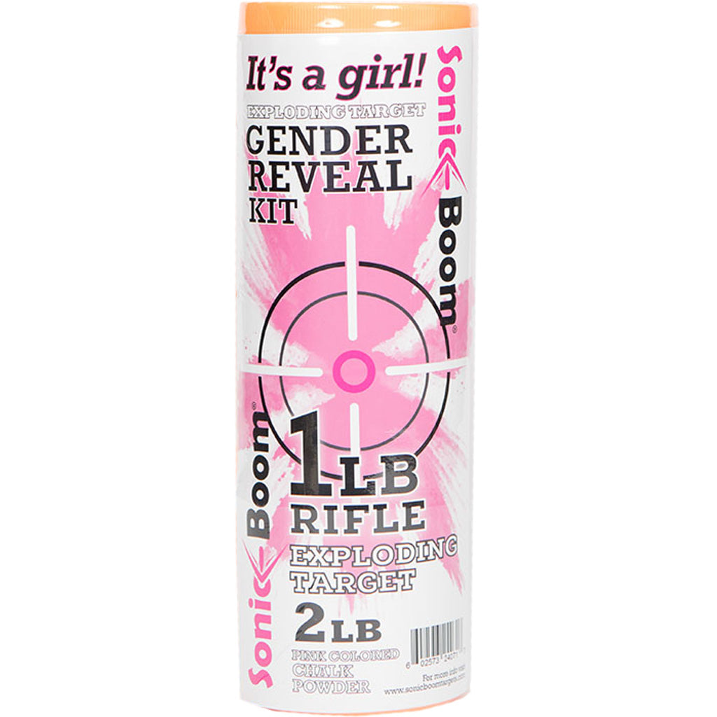 Sonic Boom Exploding Target Gender Reveal Kit Girl 1 Lb. Pink