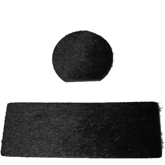 Cir-cut Traditional Rest Kit Black Calf Hair 2 Pc.