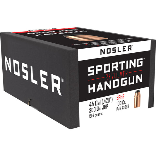 Nosler Sporting Handgun Revolver Bullet .44 Cal. 300 Gr. Jacketed Hollow Point 100 Pk.