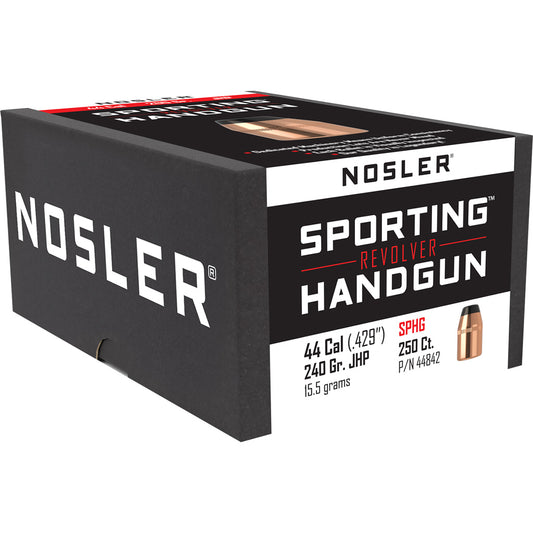 Nosler Sporting Handgun Revolver Bullet .44 Cal. 240 Gr. Jacketed Hollow Point 250 Pk.