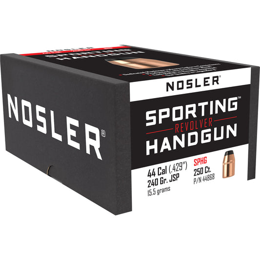 Nosler Sporting Handgun Revolver Bullet .44 Cal. 240 Gr. Jacketed Soft Point 250 Pk.