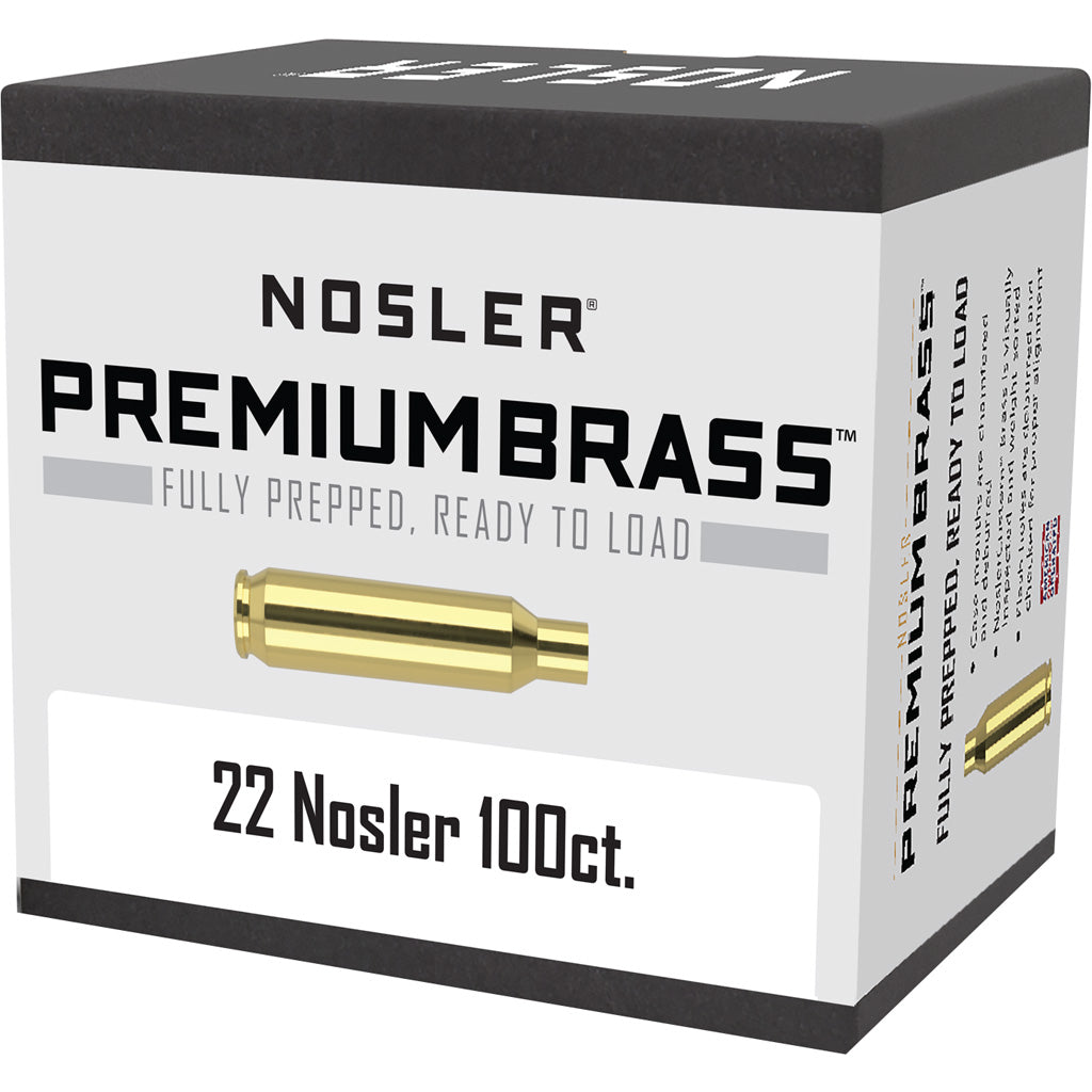 Nosler Custom Brass 22 Nosler 100 Pk.