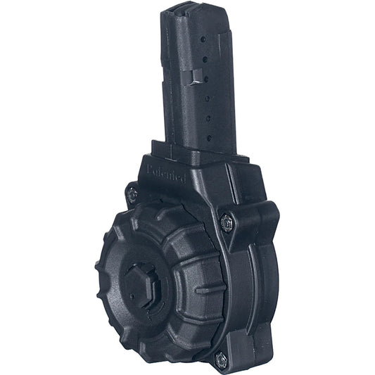 Promag Polymer Drum Magazine Ar-15 Glock 9mm Black 30 Rd.