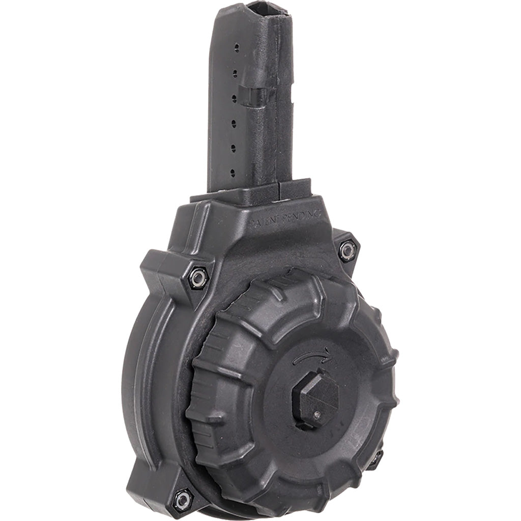 Promag Polymer Drum Magazine Ar-15 Glock 9mm Black 50 Rd.