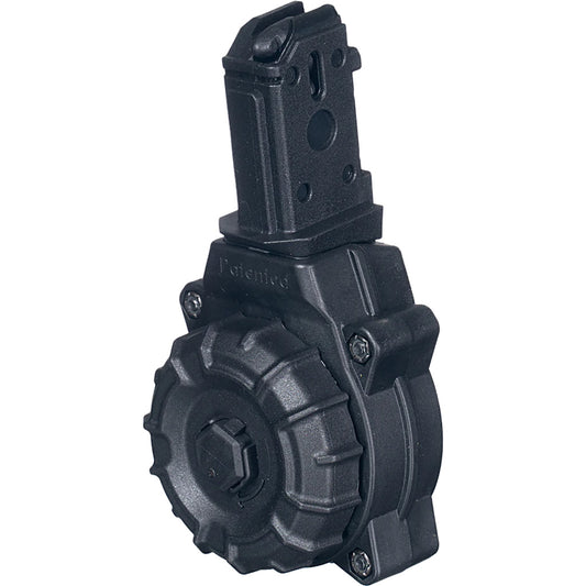 Promag Polymer Drum Magazine Cz Scorpion 9mm Black 30 Rd.