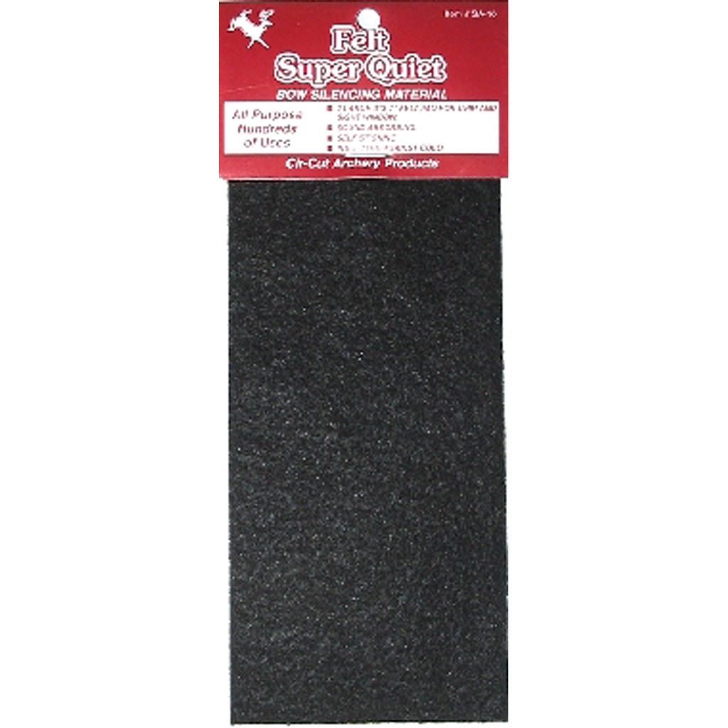 Cir-cut Felt Silencing Material Black 3x7 In. 1 Pk.