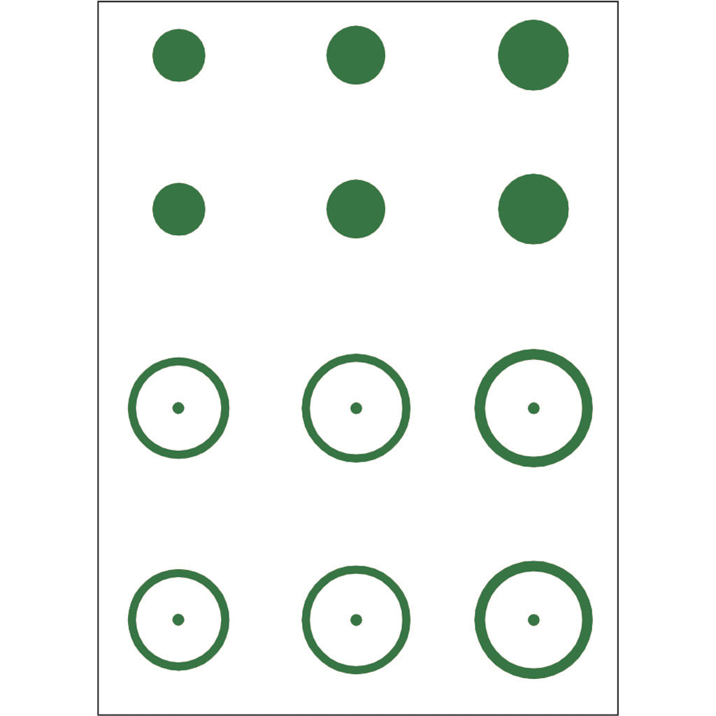 Gunstar Mongo Target Reticle Set Green