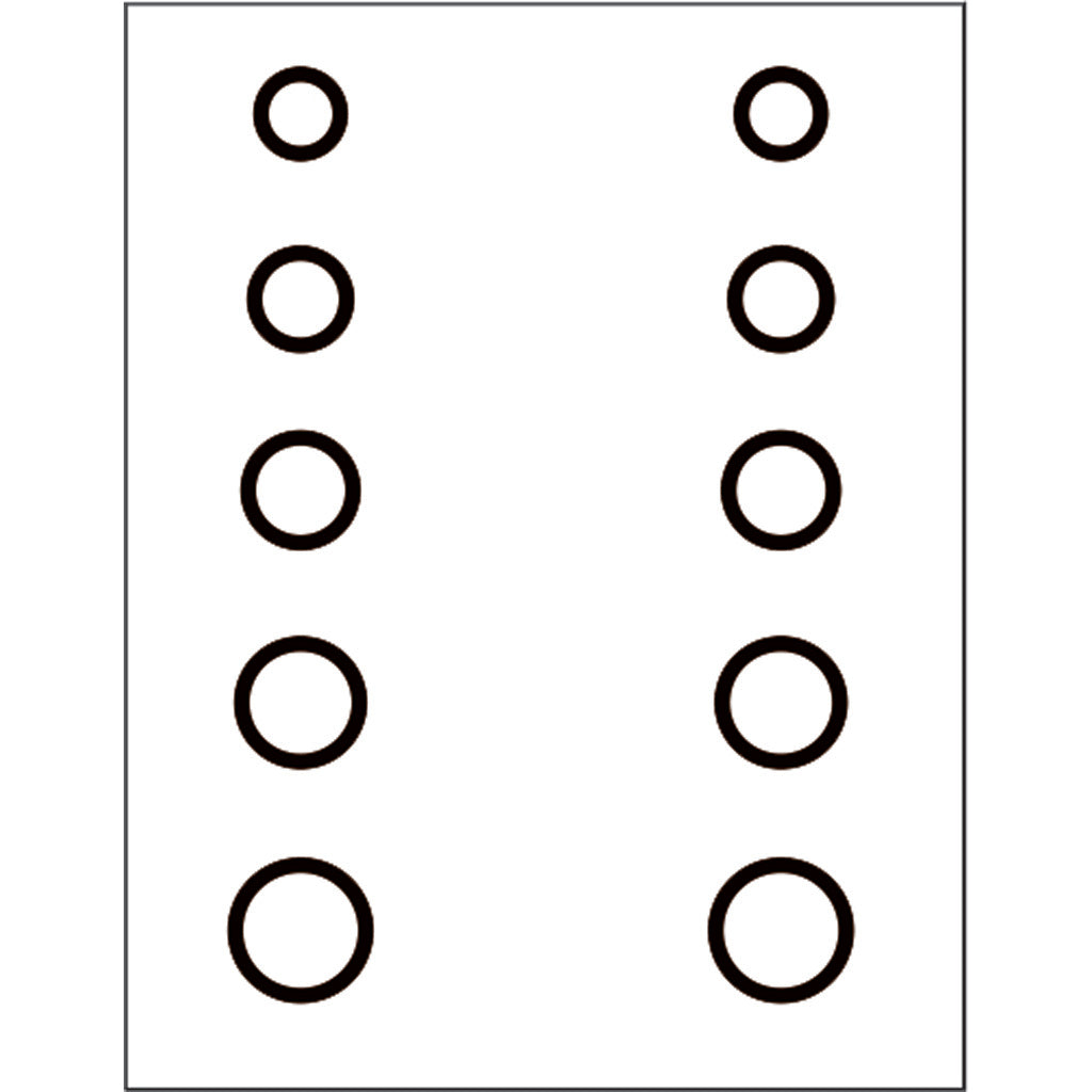 Gunstar Mini Circles Target Reticle Set Black