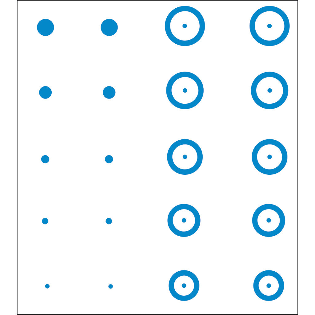 Gunstar Pro Series Chubbie Reticle Set Blue