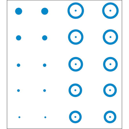 Gunstar Pro Series Chubbie Reticle Set Blue