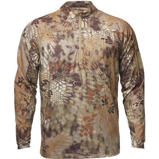 Kryptek Valhalla 2 Long Sleeve Zip Shirt Highlander Large