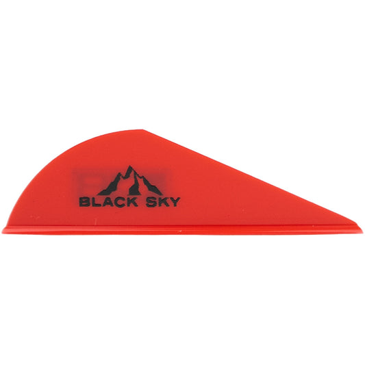 Bohning Black Sky Vane 2 In. Red 100 Pk.