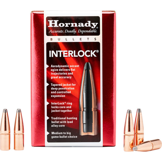 Hornady Traditional Rifle Bullets 7mm .284 139 Gr. Btsp Interlock 100 Box