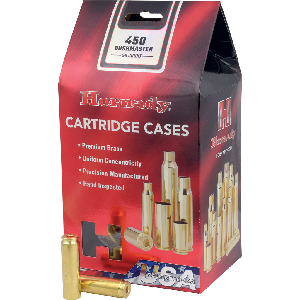 Hornady Rifle Cartridge Cases 450 Bushmaster Unprimed 50 Pk.