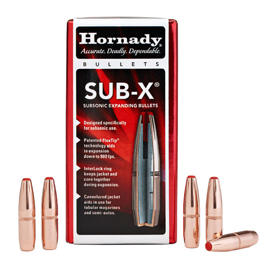 Hornady Sub-x Bullets 35 Cal. .357 250 Gr. Sub-x (350 Legend)