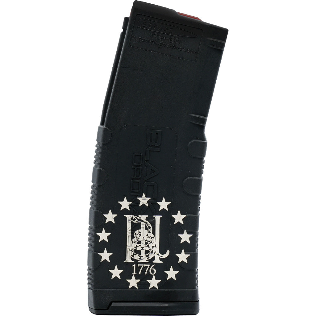 Black Rain Ordnance Lasered Ar15 Magazine 3percent 1776 Gadsen Flag 30 Rd.