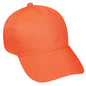 Outdoor Cap 6 Panel Mid Profile Hat Blaze Orange