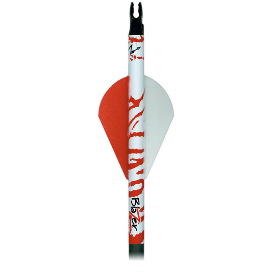 Bohning Blazer Arrow Wraps White/red Tiger 4 In. 13 Pk.